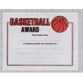 Stock Basketball Award Sport Certificate (8 1/2"x11")